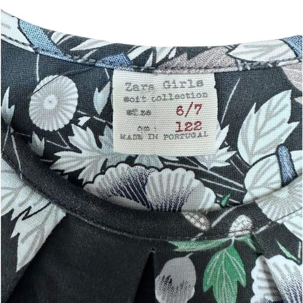 ZARA Floral‎ Printed Dress SIZE 6-7